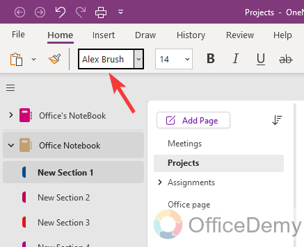 how to add fonts to onenote 13