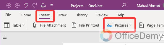 how to add image in onenote 17