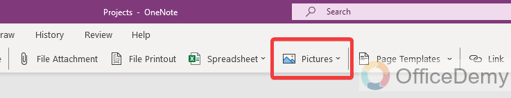 how to add image in onenote 3